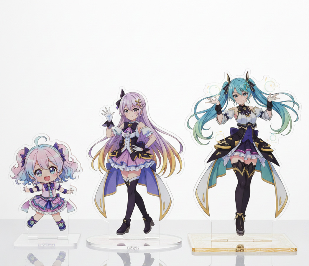 フレーム無しアクリルスタンド